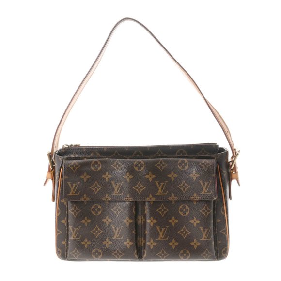 LOUIS VUITTON Handbags - LOUIS VUITTON Louis Vuitton Monogram Vibasite GM Brown M51163 Women's Canvas ...